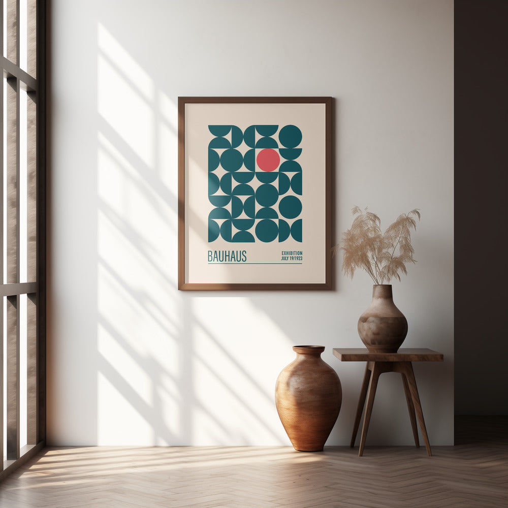 Bauhaus Mavi Kureler Poster